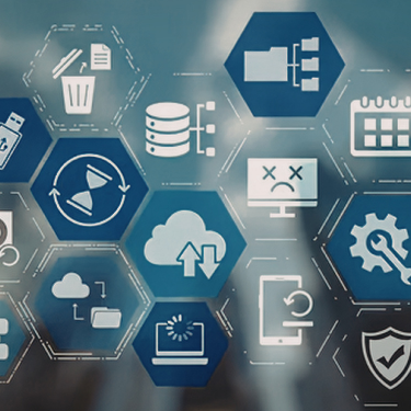 Data architecture services icons